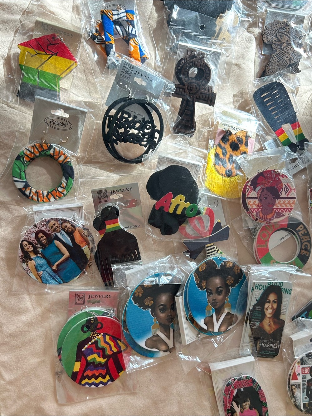 35 Pairs of Earrings African American Earrings Bonus Pack!